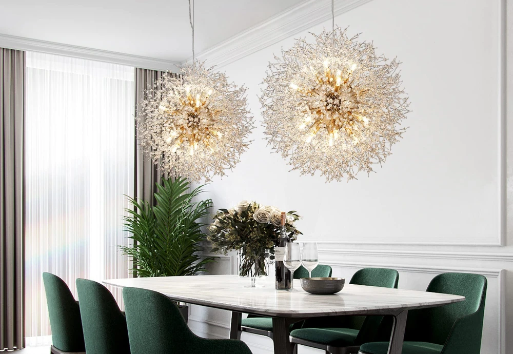 globe crystal chandelier